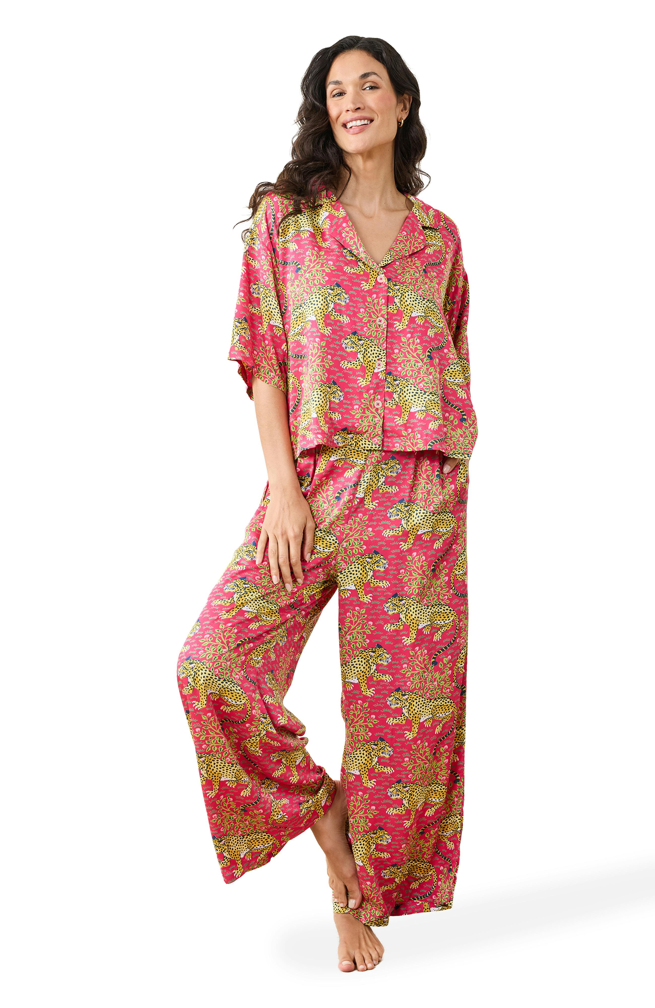 Bagheera - Satin Wildest Dreams Set - Hot Pink
