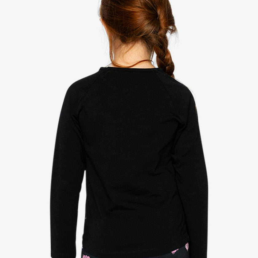 Raglan Organic Cotton T-Shirt Black
