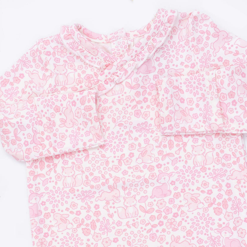 Baby Woodland - Kimono Gown and Knot Headband