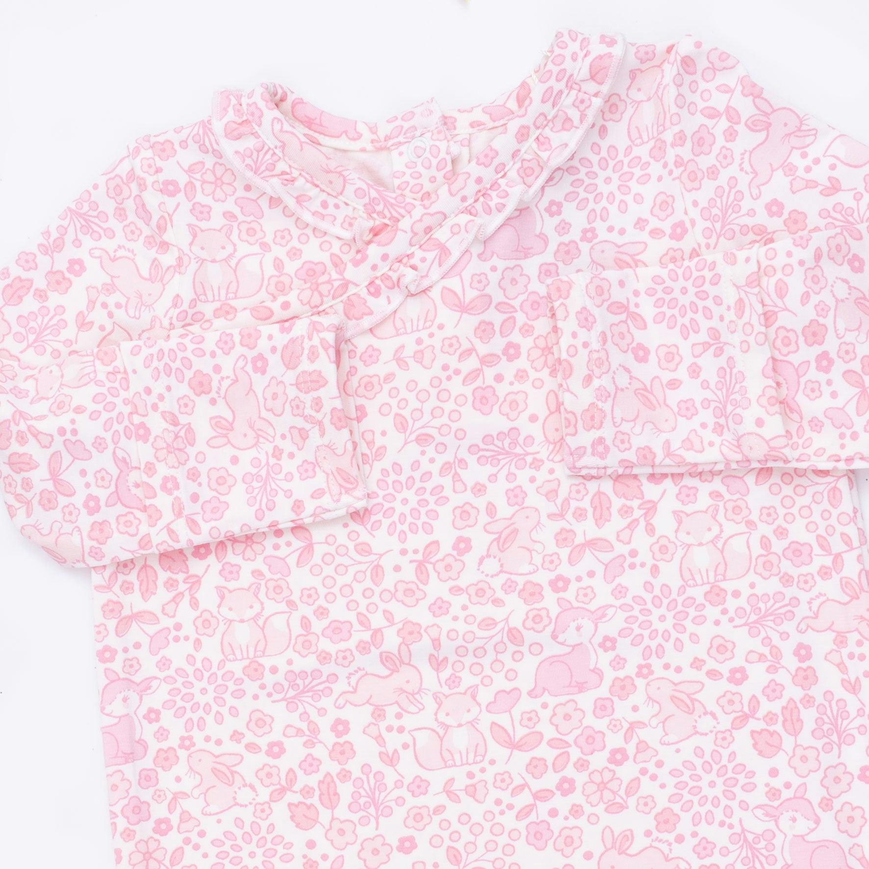 Baby Woodland - Kimono Gown and Knot Headband