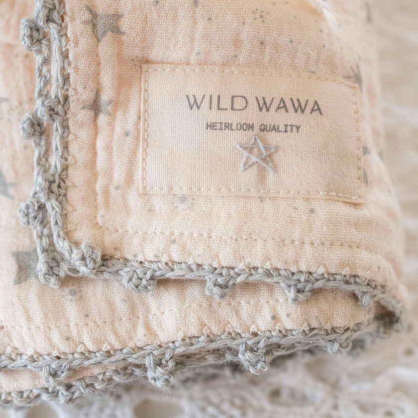 Crochet Trim Swaddle