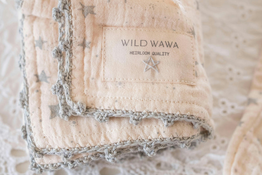 Crochet Trim Swaddle