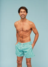 Green Puffer Fish Men's Swim Shorts