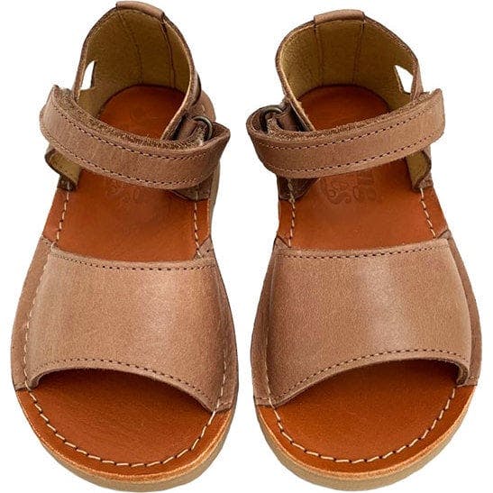 Mavis Leather Velcro Sandal, Brown