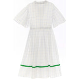 Lea dress (blue checkered)