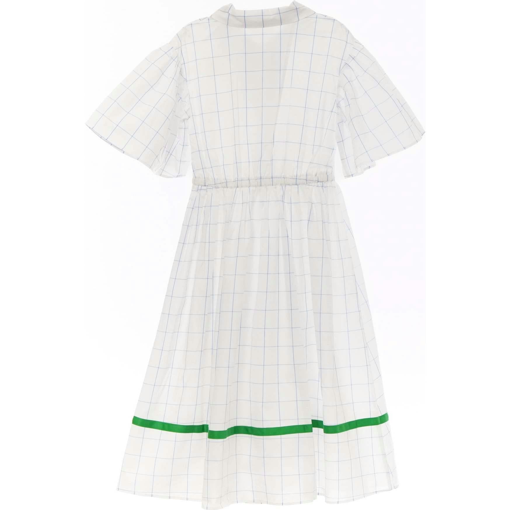 Lea dress (blue checkered)