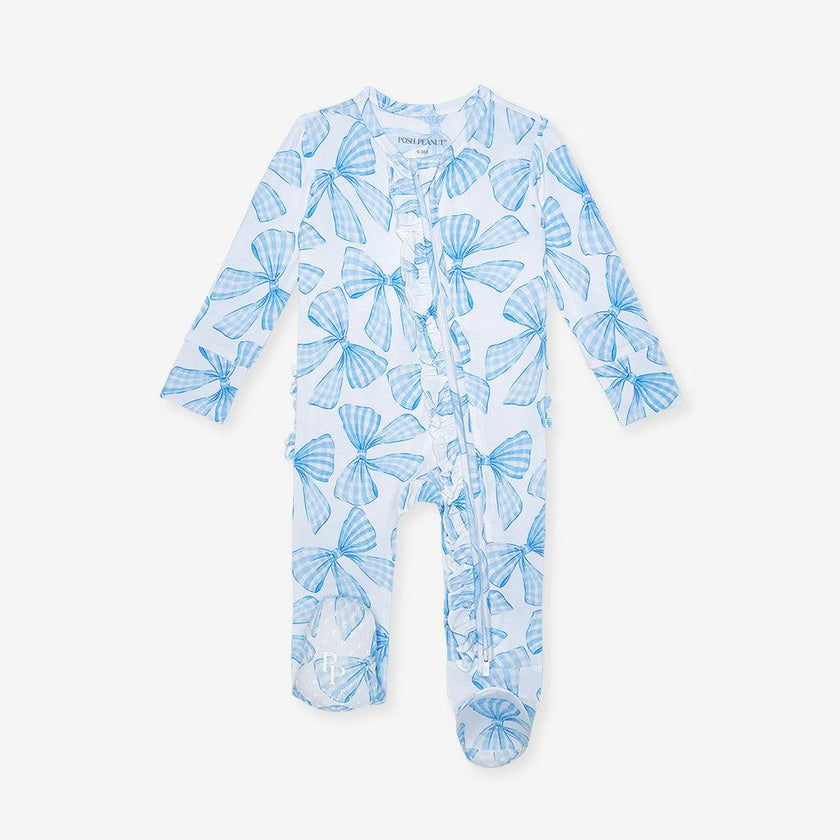 Edda Footie Ruffled Zippered One Piece