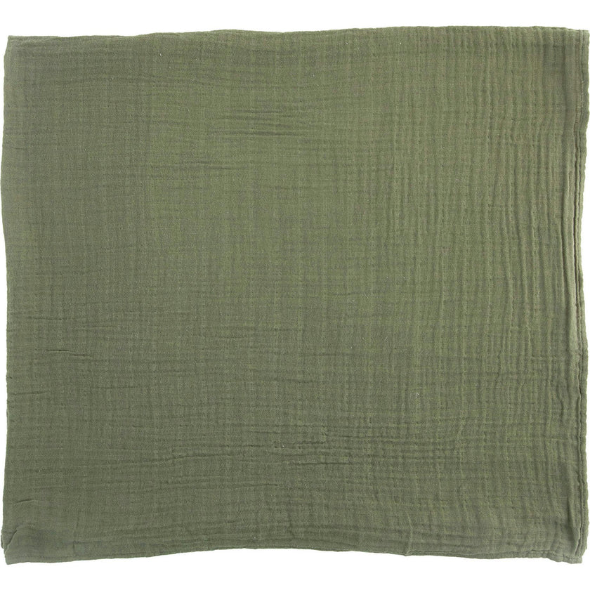 Cotton Muslin Swaddle Blanket - Fern