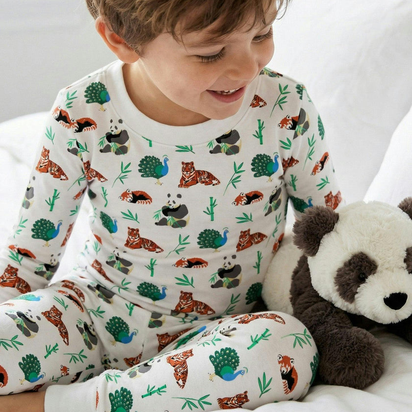 The Organic Long Sleeve Pajama Set [Zen Zoo]