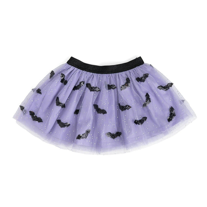 Sequin Bat Halloween Tutu Skirt