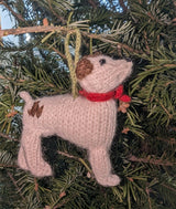 Jack Russell Terrier Dog Hand Knit Christmas Ornament Arcadia Home