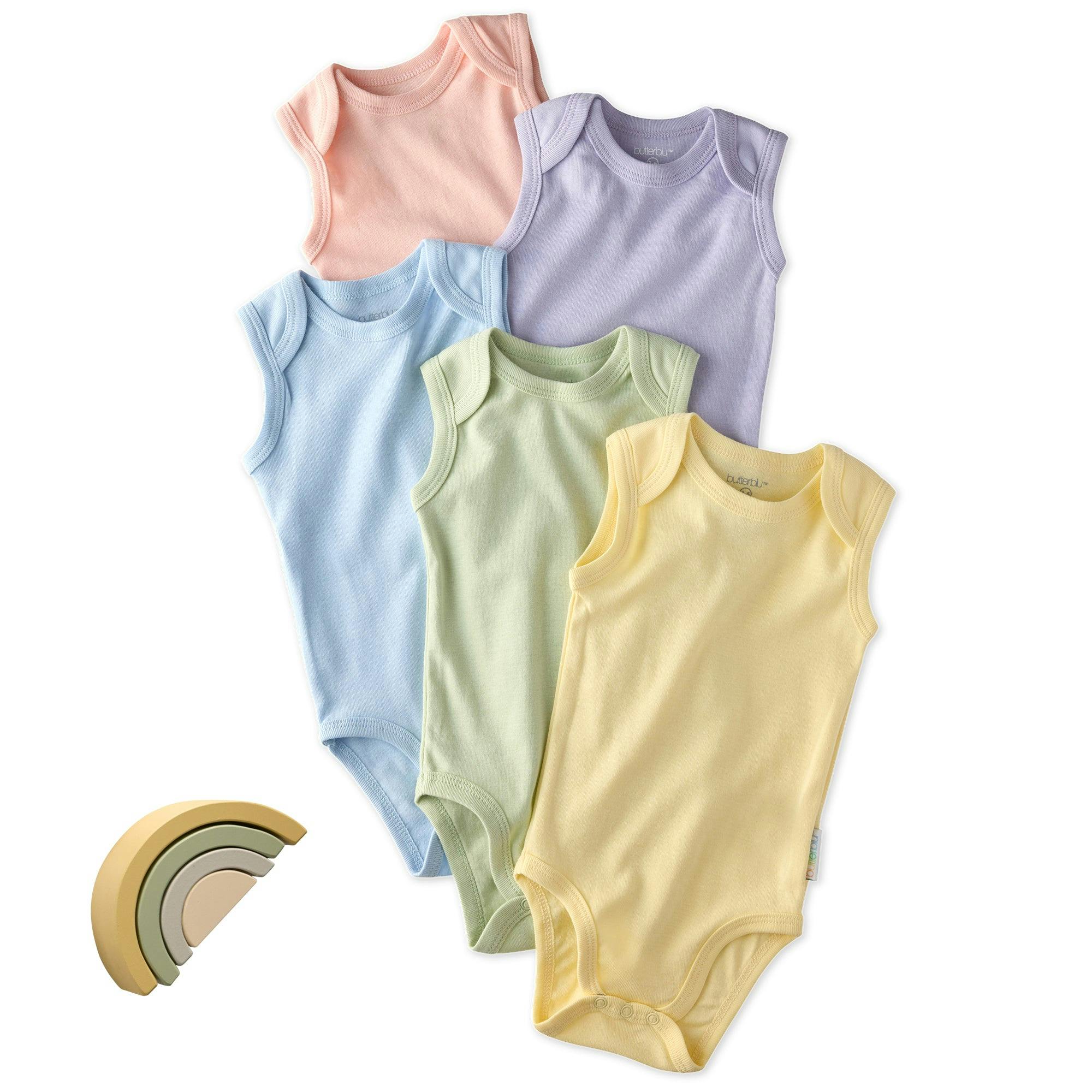 SAM 5-Pack Sleeveless Bodysuits