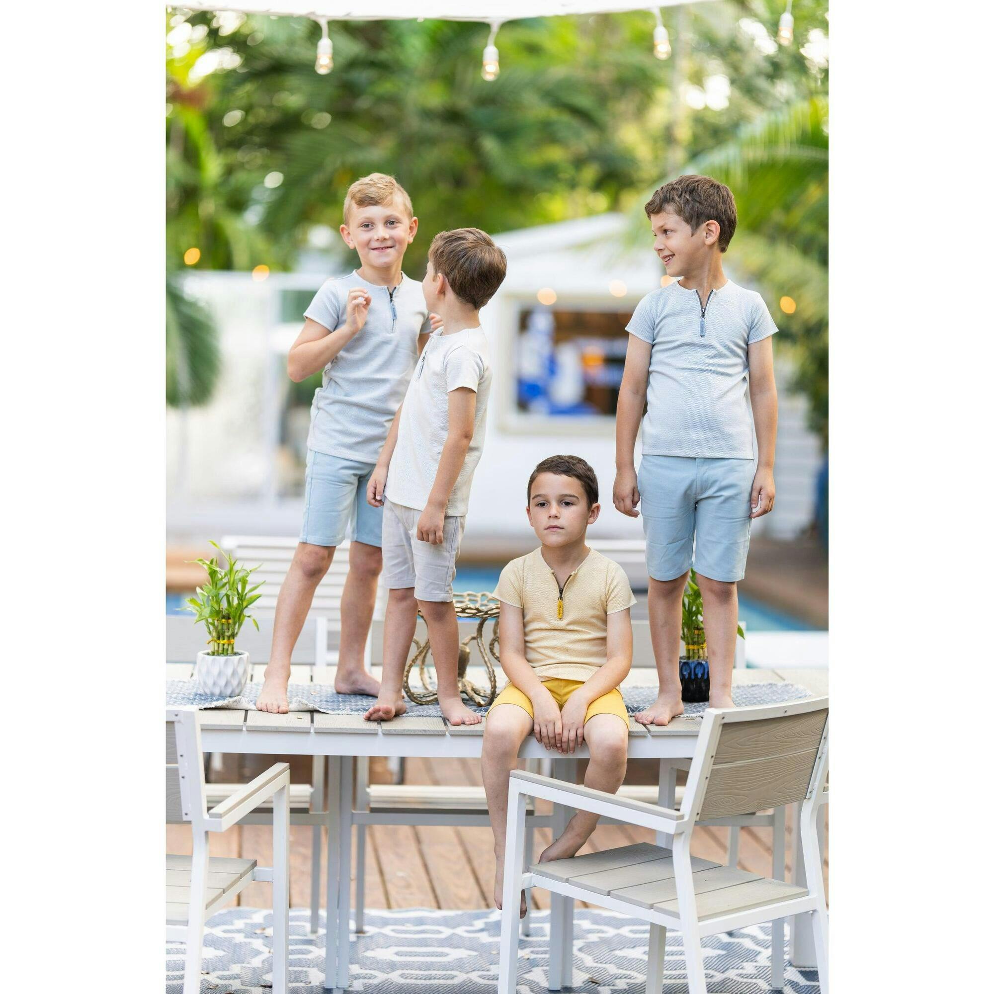 Horizontal Striped Boy Shorts