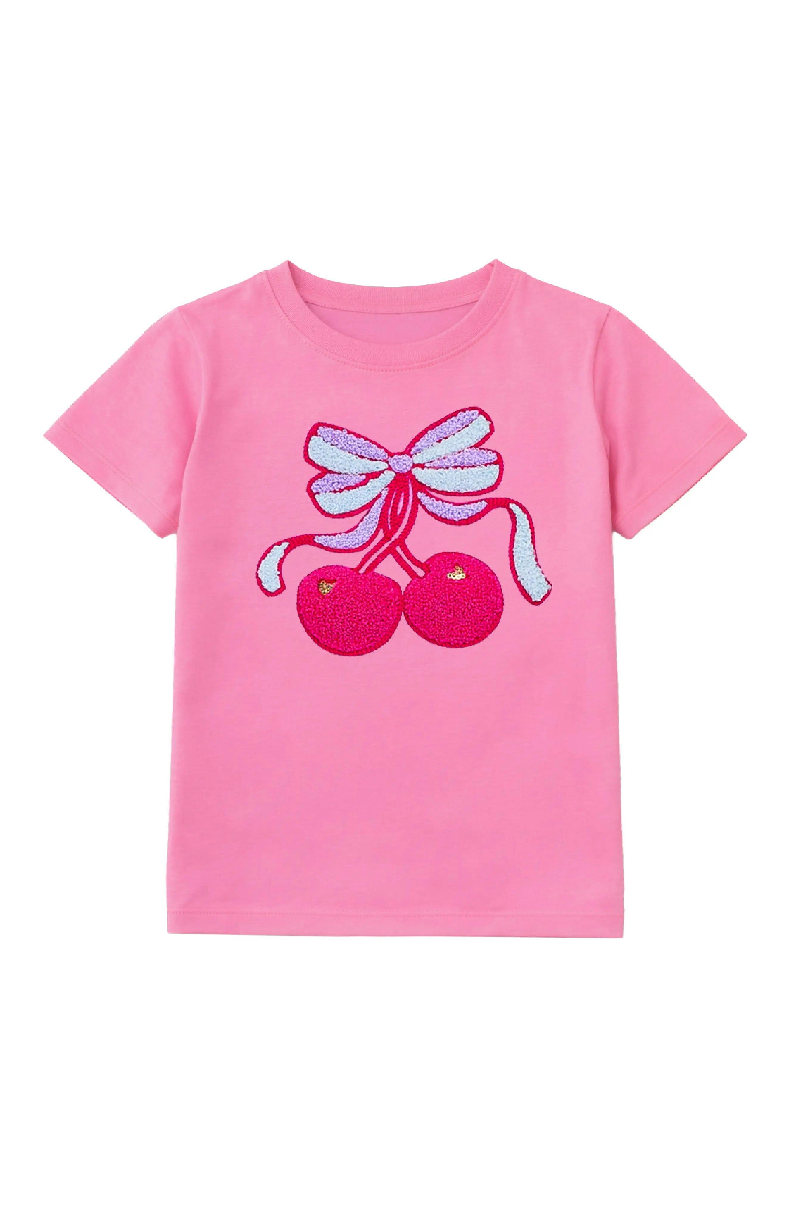 Cherry Bow Short Sleeve Tee