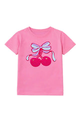 Cherry Bow Short Sleeve Tee