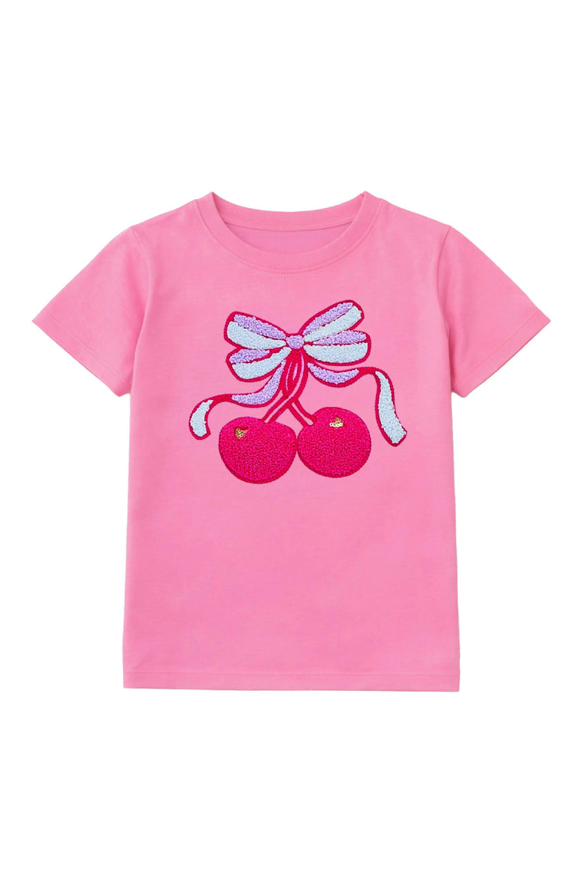 Cherry Bow Short Sleeve Tee