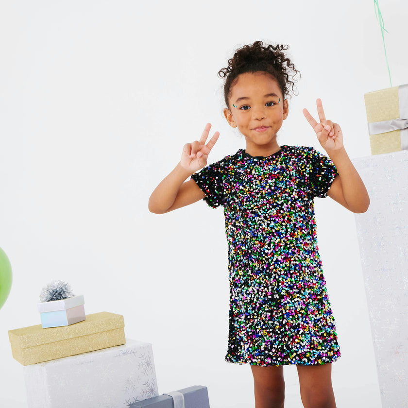 Shimmer Stardust Sequin Dress