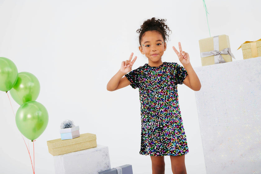 Shimmer Stardust Sequin Dress