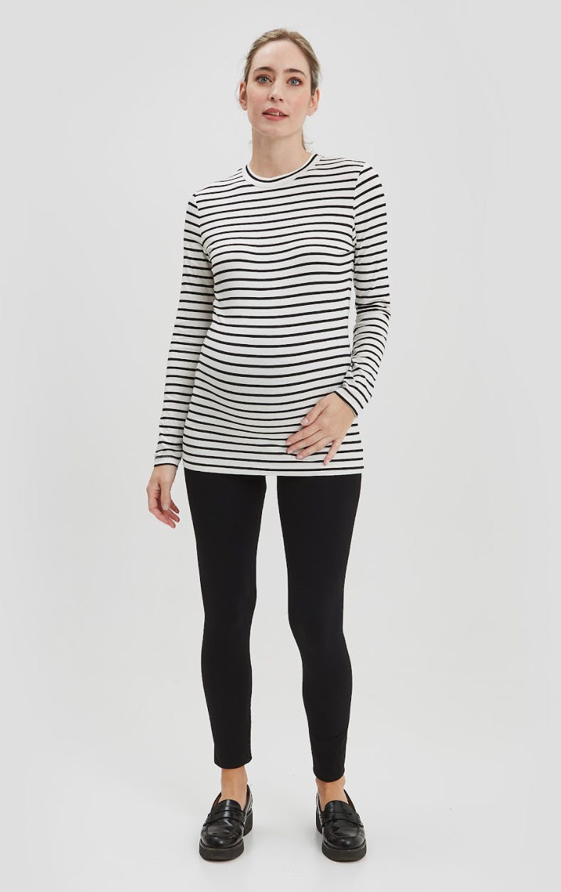 Liv Long Sleeve Maternity Crew Neck Tee