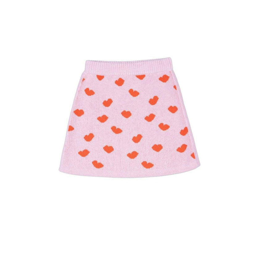 Love Hearts Pencil Skirt | Bubble Gum