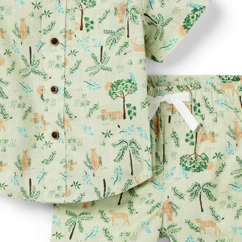 The Cabana Matching Baby Set, Green