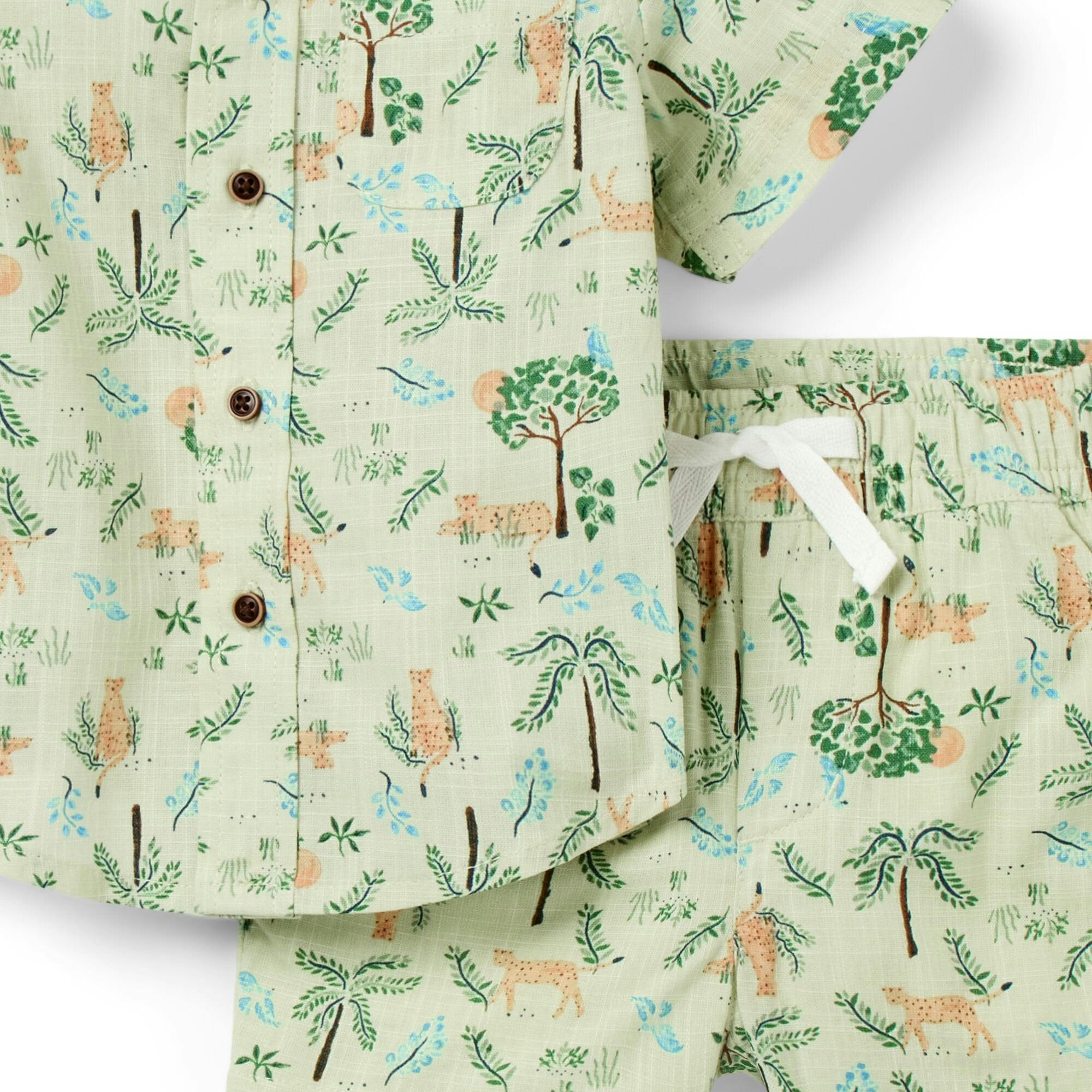 The Cabana Matching Baby Set, Green