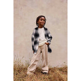 Elongated Oversized Plaid Shirt Jacket
