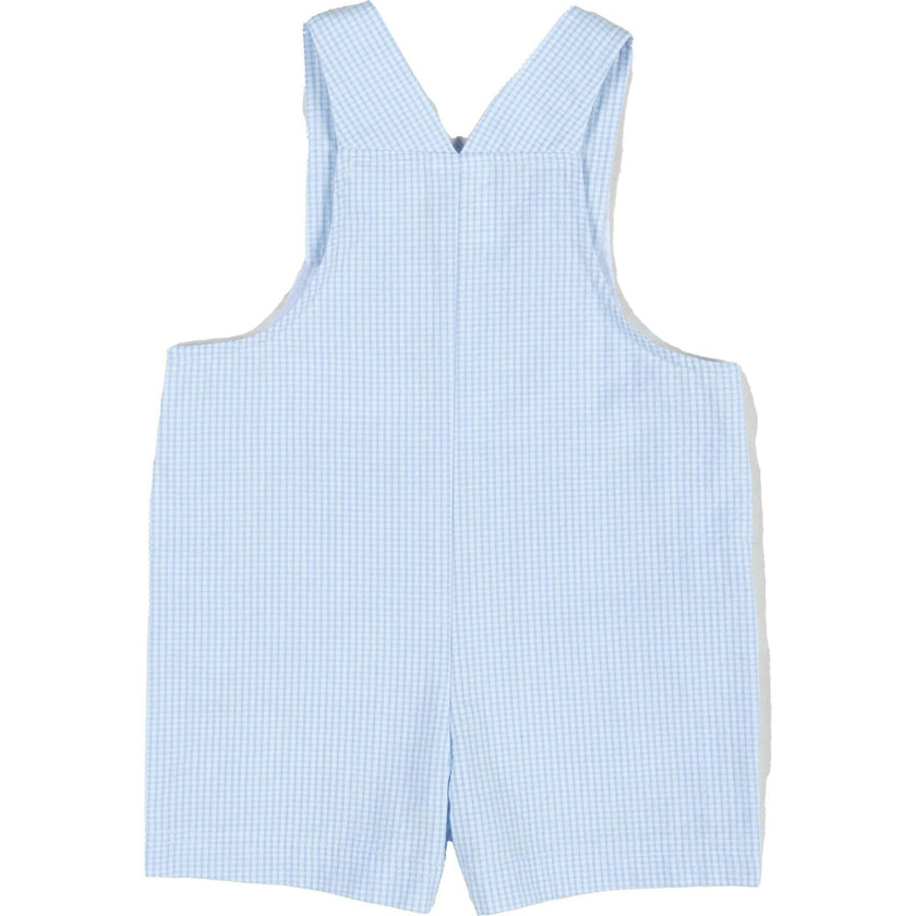 Check Seersucker Shortall With Soccer Goal