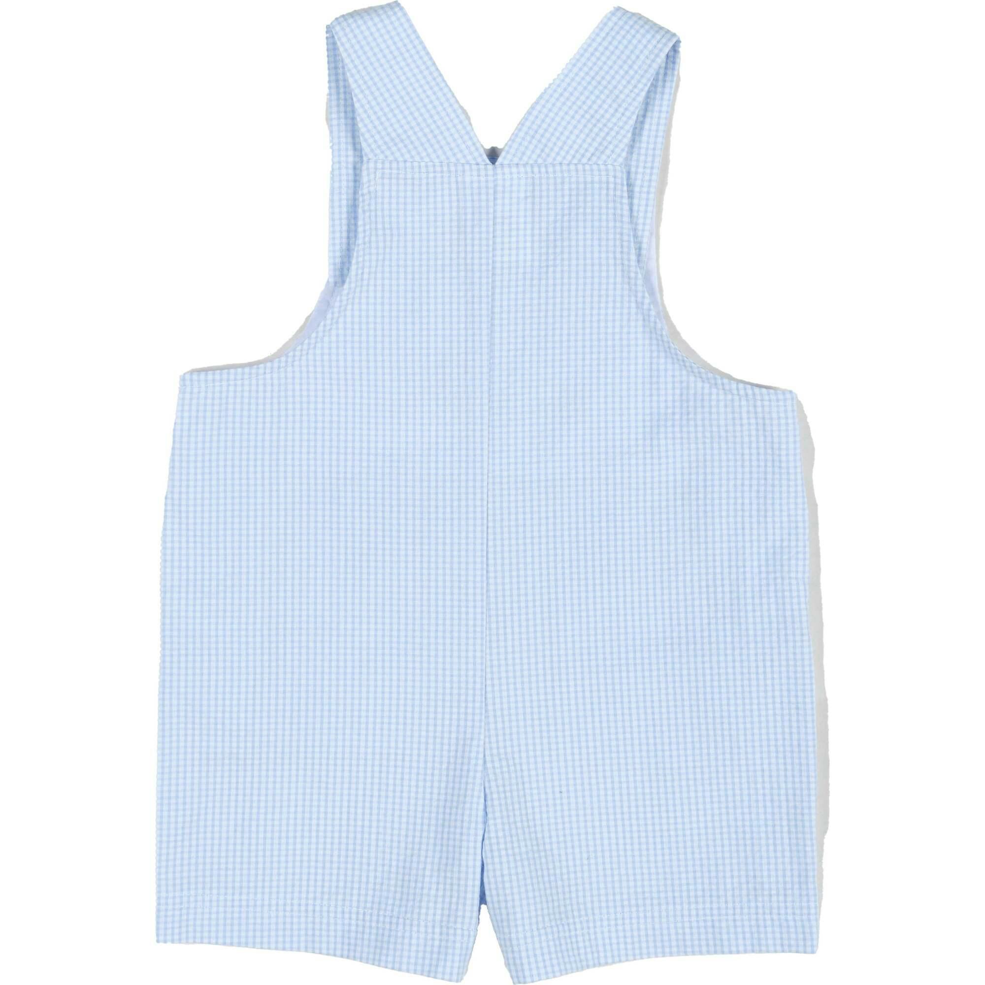 Check Seersucker Shortall With Soccer Goal