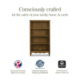 Liberty Assembled Bookcase in Natural Walnut