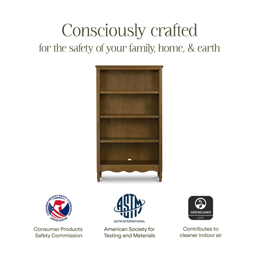 Liberty Assembled Bookcase in Natural Walnut