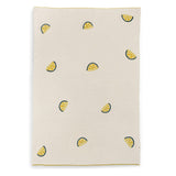 Clementine Lemon Embroidered Knit Baby Blanket