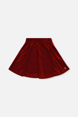 Velvet Skirt Red