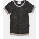 Baby Boys Hug Me Ribbed Contrast Trim Short Sleeve Top