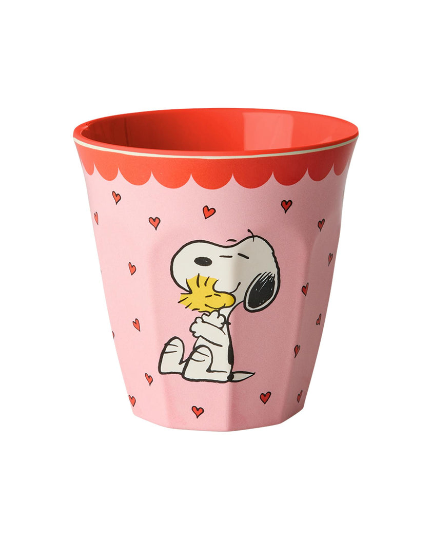 Melamine Cup with Snoopy Print - Medium - Pink - 8.45 oz -