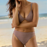 women's cafe flora mid rise bikini bottom