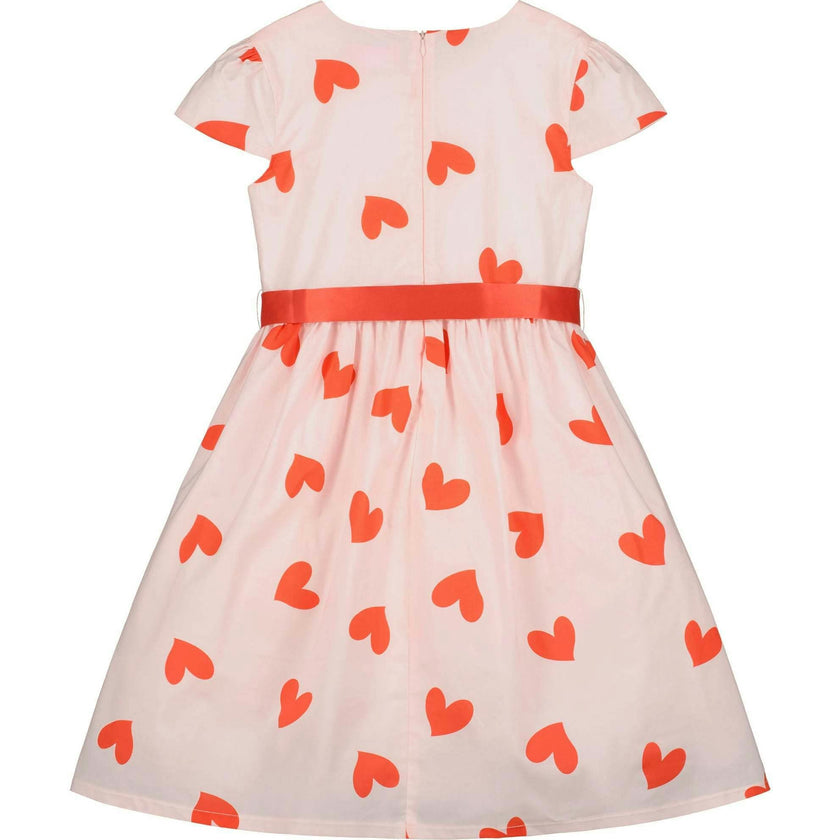 Love Heart Valentines Party Dress With Bow