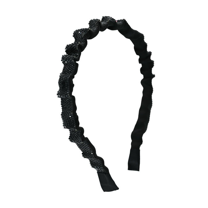 Multicolored Scrunched Rhinestone Headband
