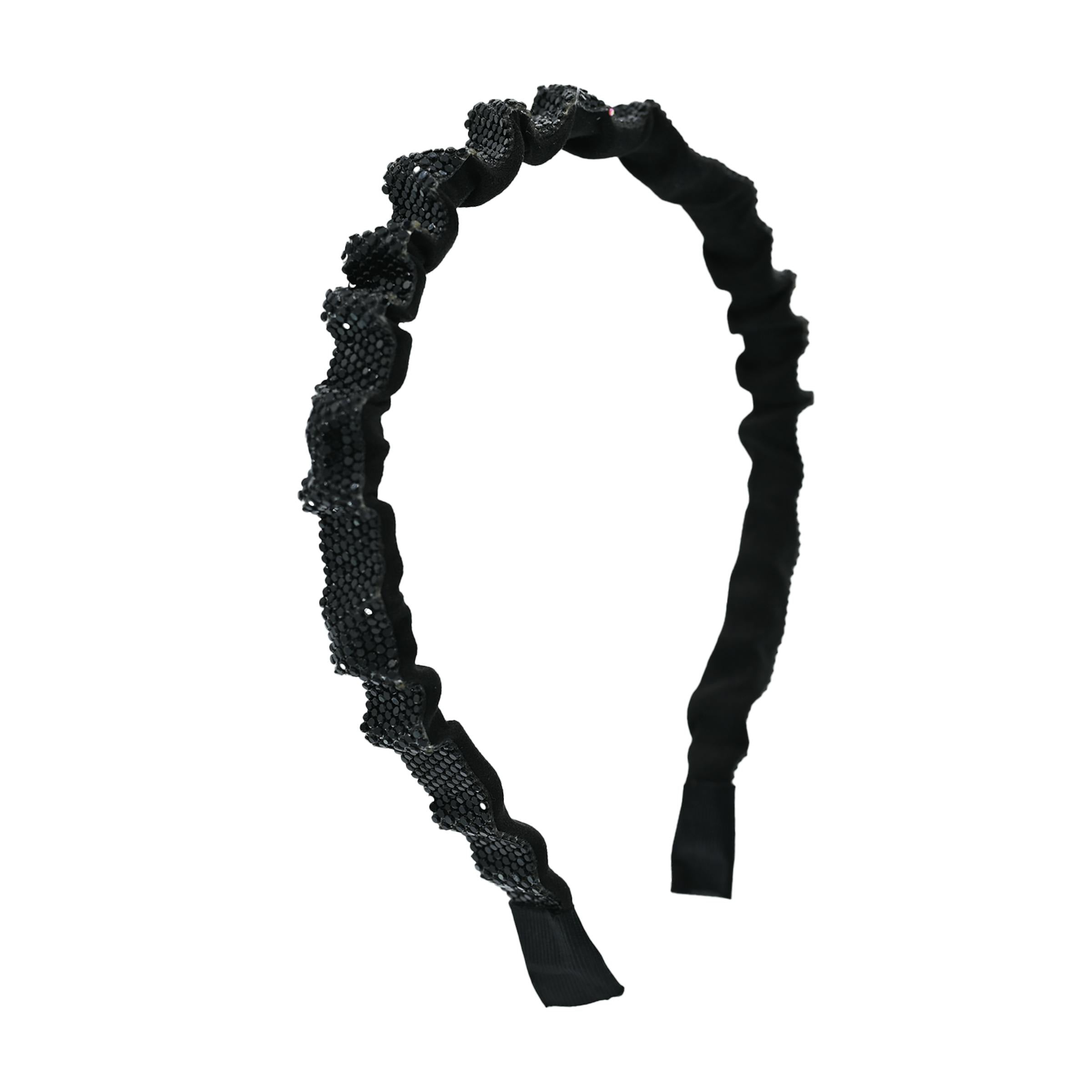 Multicolored Scrunched Rhinestone Headband