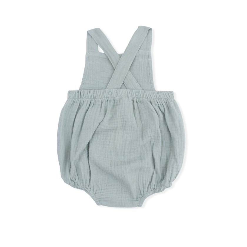 Solid Muslin Jadeite - Retro Sunsuit