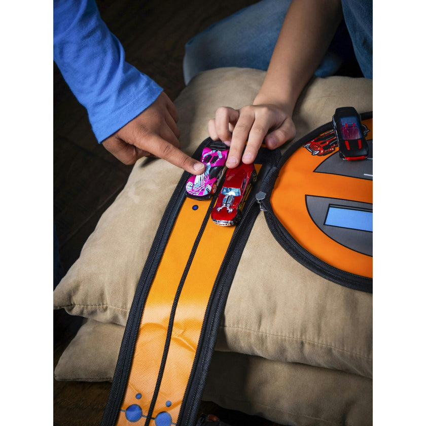 ZipBin Hot Wheels: Wheelie Track Pack Storage Case & Racetrack Mat