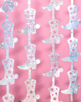 Hoedown Curtain - iridescent foil curtain