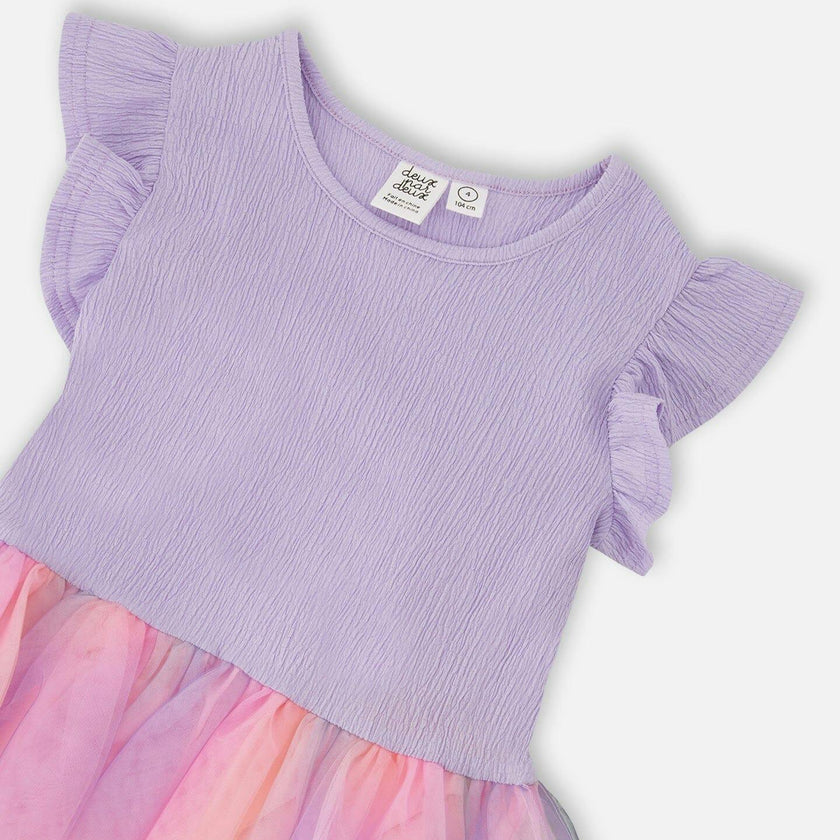 Bi-Material Mesh Dress