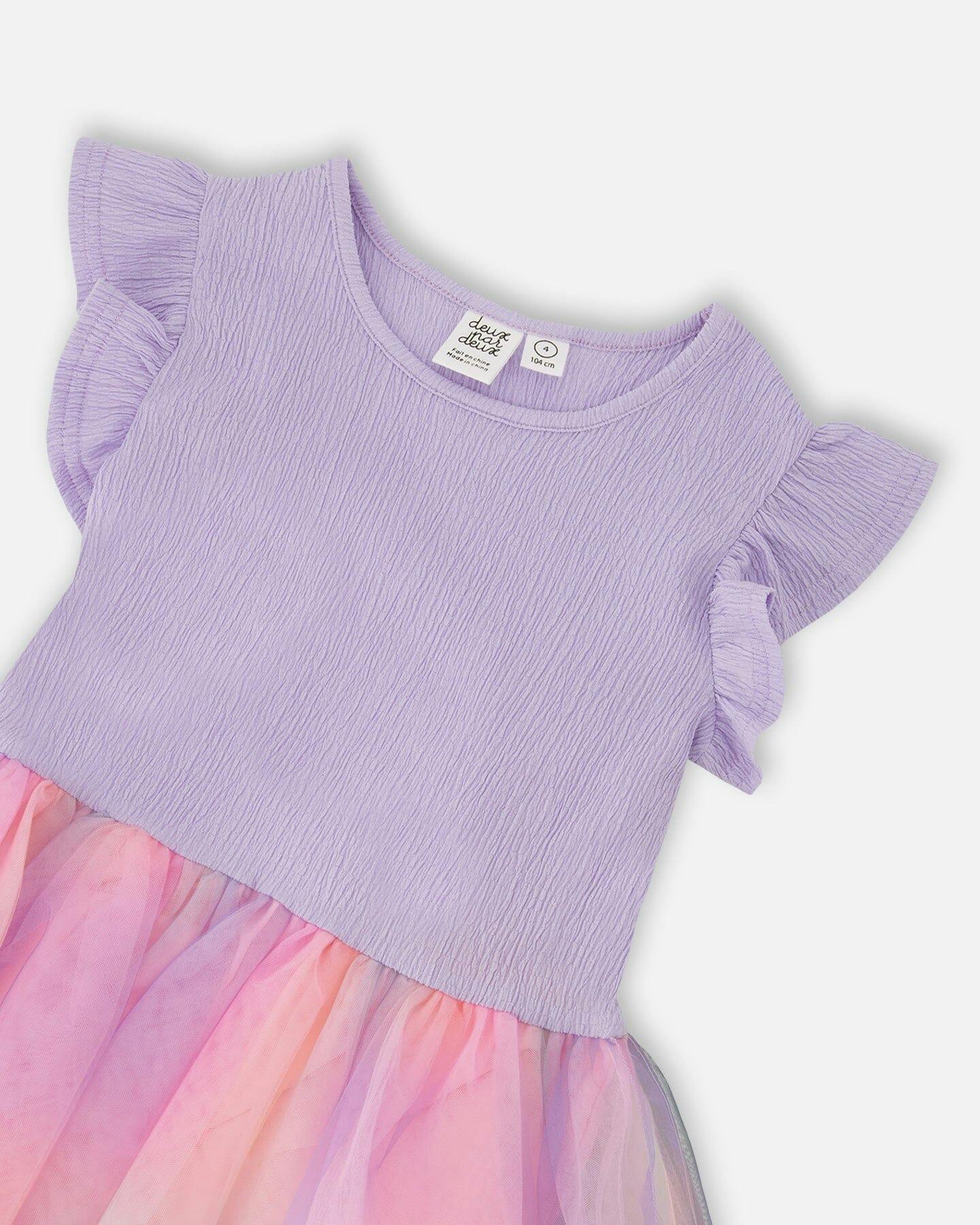 Bi-Material Mesh Dress