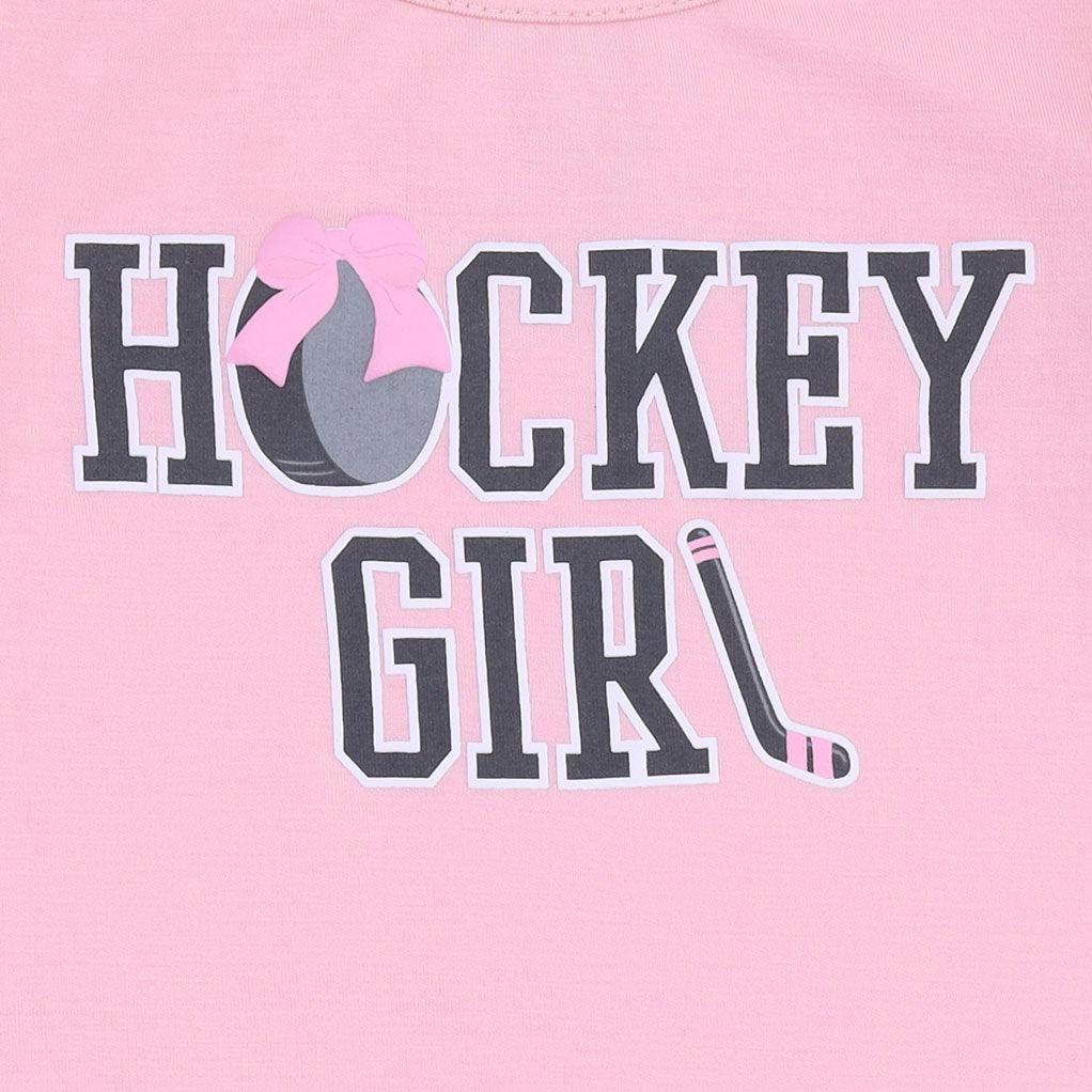 Megan's Bowtiful Hockey Stripe - Ruffle Tee and Baby Bells