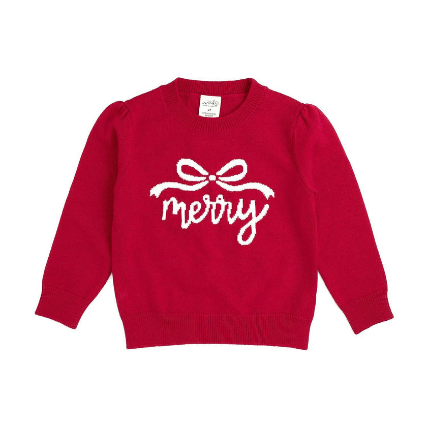 Merry Bow Christmas Sweater