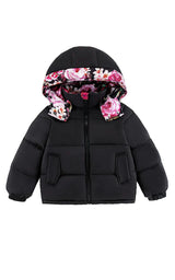 Charlie Heavy Weight Down Puffer Coat, Garden Floral