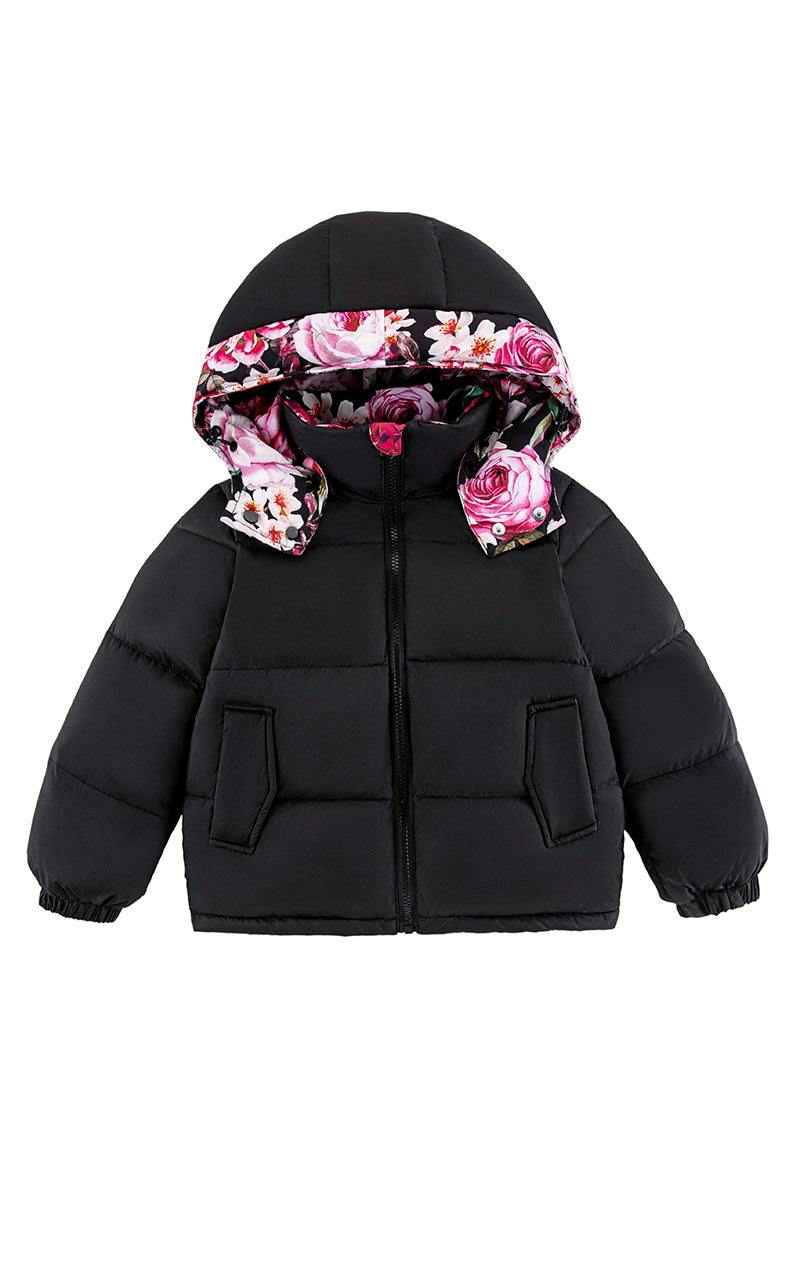 Charlie Heavy Weight Down Puffer Coat, Garden Floral