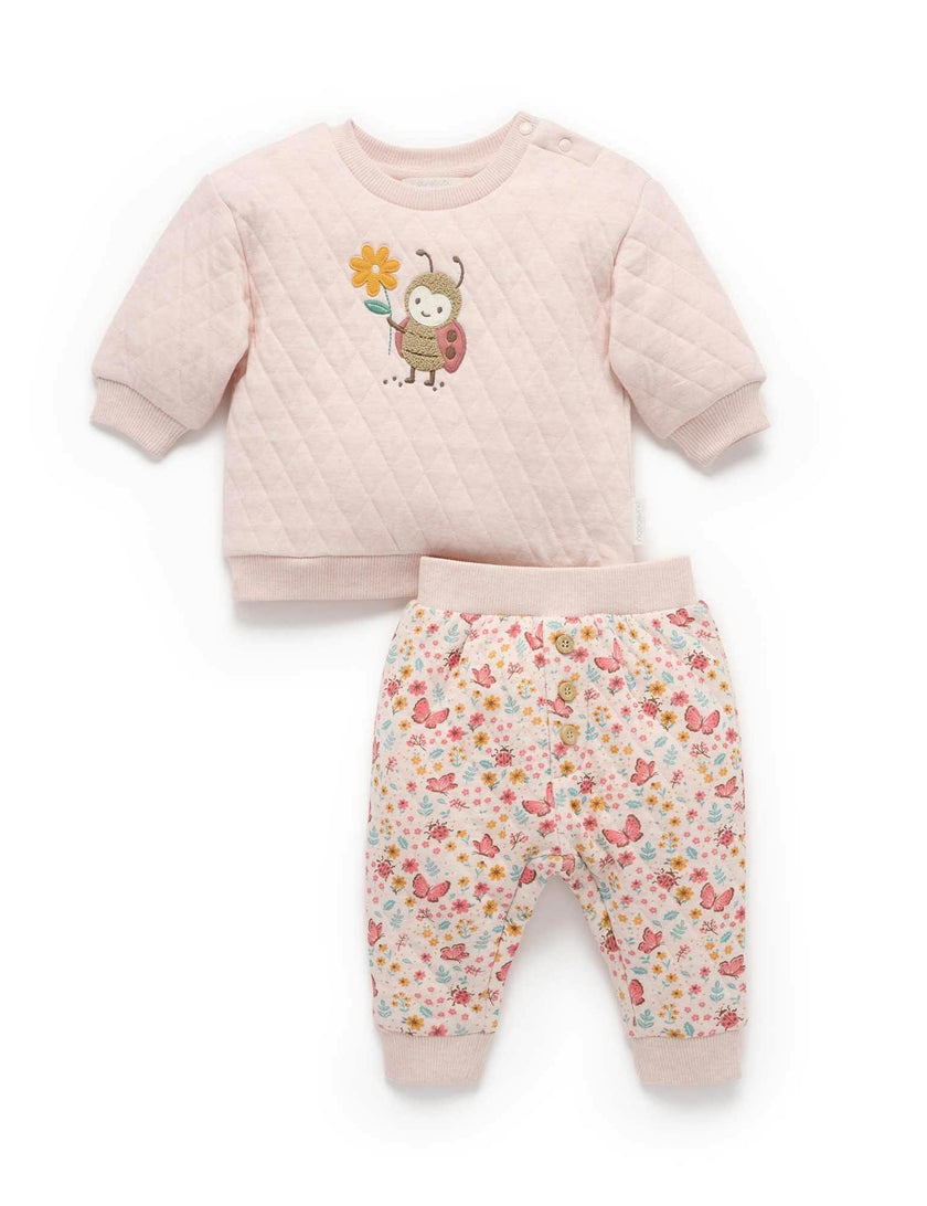Quilted Track Set Butterfly Print