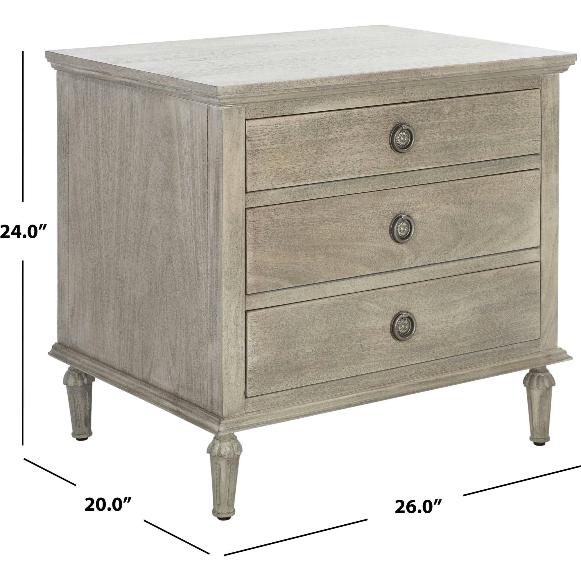 Lisabet 3 Drawer Nightstand
